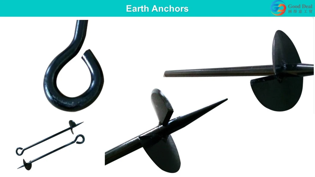 Hevy Duty Drop Anchor Ground Anchor Helical Anchor Earth Auger Anchor Ground Anchor