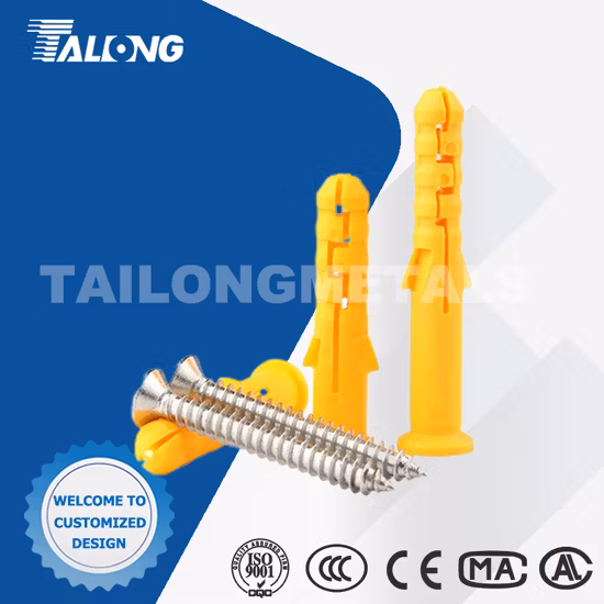 중국 나일론 프레임 고정 벽 플러그 확장 플라스틱 앵커